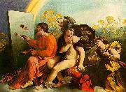 Dosso Dossi Jupiter, Mercury and Virtue Norge oil painting reproduction